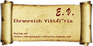 Ehrenreich Viktória névjegykártya